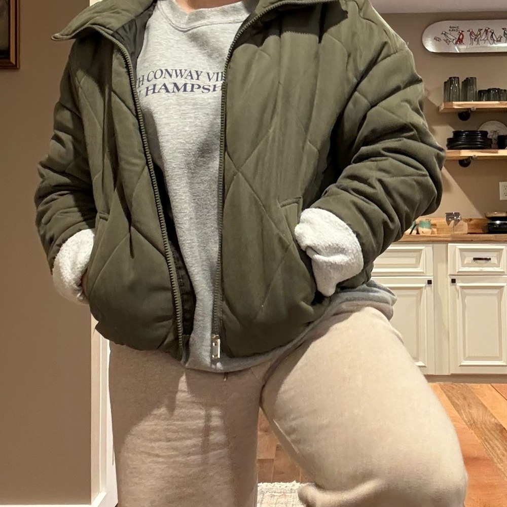 Olive Bomber Jacket